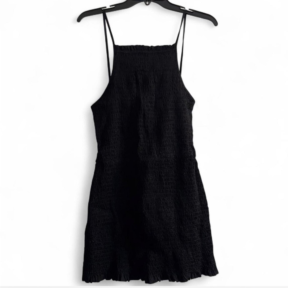 Free People Black Textured Dress